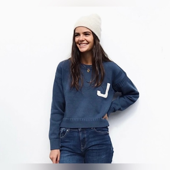 New without tags Jam Industries CROPPED GUERNSEY Sweater size small - Picture 1 of 6
